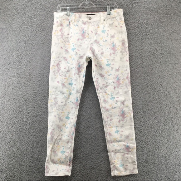 Anthropologie Wandering Watercolor floral print jeans /29 / Excellent condition - Picture 13 of 16